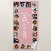 20 Fotocollage Wählen Sie Ihre Farbe und fügen Sie Strandtuch (Vorderseite)