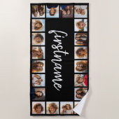 20 Fotocollage Wählen Sie Ihre Farbe und fügen Sie Strandtuch (Vorderseite)