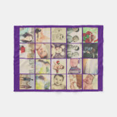 20 Fotos Collage personalisiert Fleecedecke (Vorderseite (Horizontal))