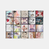 20 Fotos Collage personalisiert Fleecedecke (Vorderseite (Horizontal))