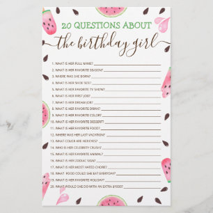 20 Fragen über das Geburtstagskameraspiel