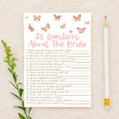 20 Fragen zum Brautparty von Bride Briefpapier