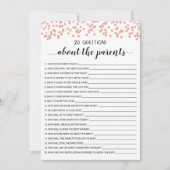 20 Fragen zur Kinderduschkarte Einladung (Vorderseite)