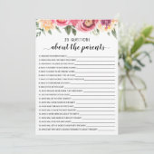 20 Fragen zur Kinderduschkarte Einladung (Stehend Vorderseite)