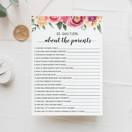 20 Fragen zur Kinderduschkarte Einladung