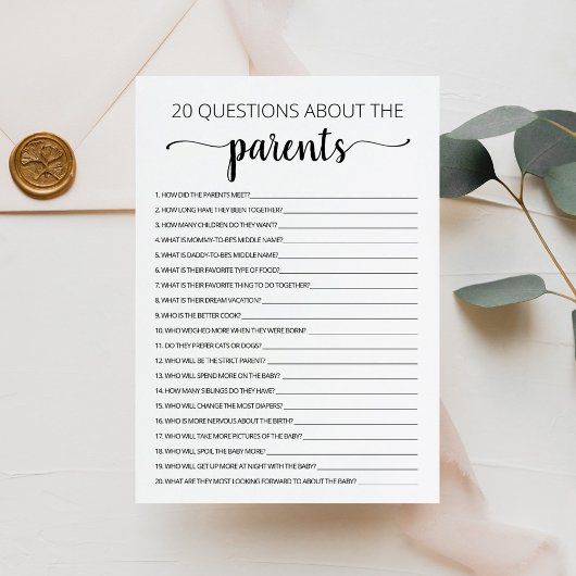 20 Fragen zur Kinderduschkarte Einladung