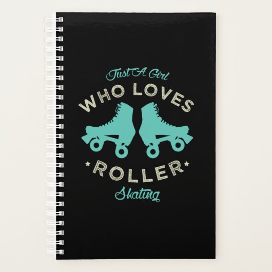 20.Funny Nur ein Mädchen, das Lieben Rolle Skaten Planer (Vorderseite)
