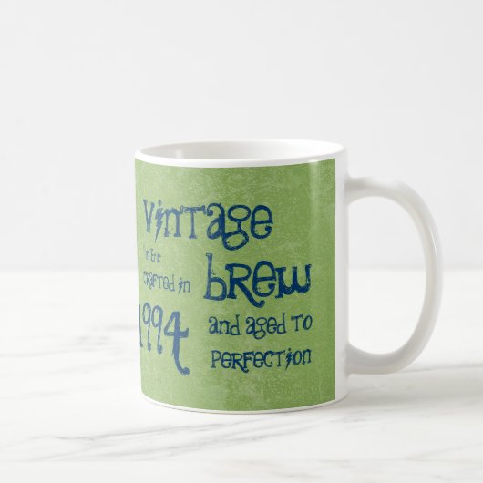 20. Geburtstag1994 Vintager Brew oder irgendein Kaffeetasse (Rechts)