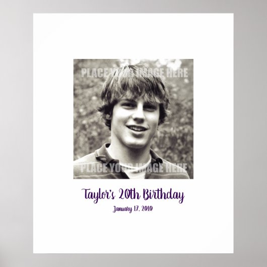 20. Geburtstag 20. Party-Vortrag 20 Poster (Vorne)
