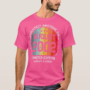20. Geburtstag absolut Phantastisch seit August 20 T-Shirt