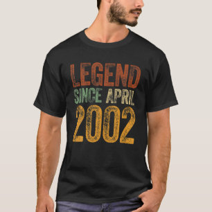 20. Geburtstag April Geboren 20 Jahre Legende seit T-Shirt