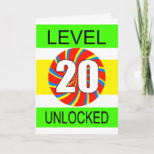 20. Geburtstag Computer Gamer Karte (Vorderseite)