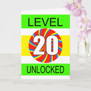 20. Geburtstag Computer Gamer Karte