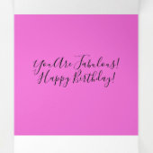 20. Geburtstag Dreifach Gefaltete Urlaubskarte (Innenseite Mitte)