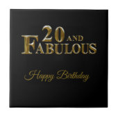 20. Geburtstag Fliese (Vorderseite)