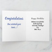 20. Geburtstag Foto Collage Son Large Unique Karte (Innenseite)