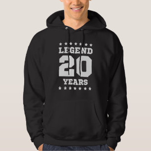 20. Geburtstag Frau Mann 20 Jahre Hoodie