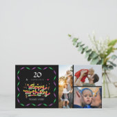 20. Geburtstag für Jemand Fabulous Custom Foto (Stehend Vorderseite)