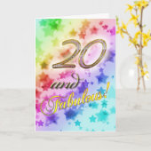 20. Geburtstag für jemanden Fabulous Karte (Gelbe Blume)