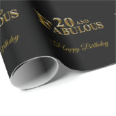 20. Geburtstag Geschenkpapier (Rolleneckpunkt)
