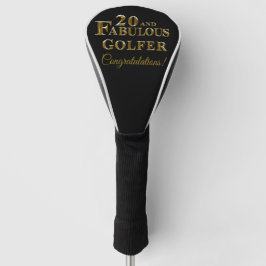 20. Geburtstag Golf Headcover