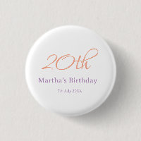 20. Geburtstag grün lila Name einfach trendy Mode