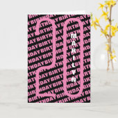 20. Geburtstag in Rosa Karte (Gelbe Blume)