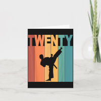 20. Geburtstag Karate Taekwondo Thema 20 Jahre alt