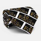 20. Geburtstag Krawatte (Gerollt)