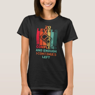 20. Geburtstag Level 20 Lcd Spiel Retro Vintages S T-Shirt