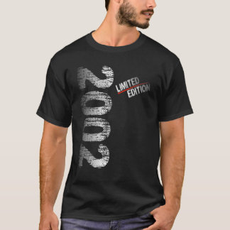 20. Geburtstag Mann Frau Vintage 2002 Geburtstag 3 T-Shirt