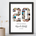 20. Geburtstag Nr. 20 Custom Foto Collage Poster<br><div class="desc">Feiern Sie den 20. Geburtstag mit diesem personalisierten 20 Foto Collage Poster. Dieses individuell gestaltbare Geschenk eignet sich auch für Hochzeitsfeiern. Es ist eine großartige Möglichkeit, wertvolle Erinnerungen aus Ihrer Hochzeit und Ihrem verheirateten Leben zu zeigen. Das Poster enthält eine Collage von Fotos, die diese besonderen Momente erfassen, und kann...</div>