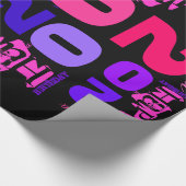 20. Geburtstag Personalisiertes Werbepapier Geschenkpapier (Ecke)