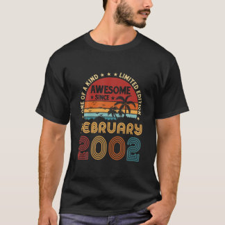 20. Geburtstag Phantastisch Seit Februar 2002 Vint T-Shirt