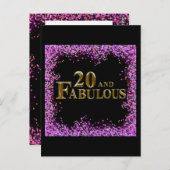 20. Geburtstag Postkarte (Vorne/Hinten)