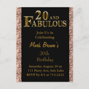 20. Geburtstag  Postkarte