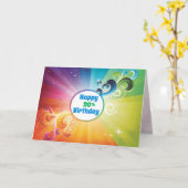 20. Geburtstag Religious Card Rainbow Segen Karte (Gelbe Blume)