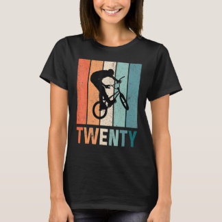 20. Geburtstag Retro Bmx Biker Boys Kinder 20 Jahr T-Shirt