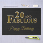 20. Geburtstag Seidenpapier (Handwerk)