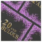 20. Geburtstag Stoff (Nahaufnahme)