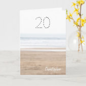 20. Geburtstag Surf Strandkarte Karte (Gelbe Blume)