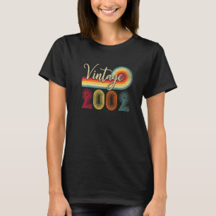 20. Geburtstag Vintag 2002 20 Jahre alte Männer Fr T-Shirt