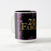 20. Geburtstag Zweifarbige Tasse (Vorderseite Links)
