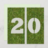 20. Geburtstags-Einladung Einladung (Vorne/Hinten)