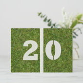 20. Geburtstags-Party! Einladung (Stehend Vorderseite)