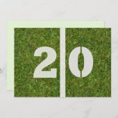 20. Geburtstags-Party! Einladung (Vorne/Hinten)