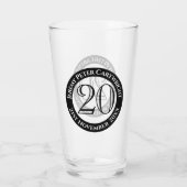 20. Geburtstagsfeier Glas (Rückseite)