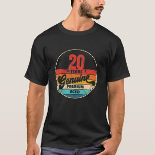 20. Geburtstagsgeschenk Idee Echt 20 Jahre alt Fun T-Shirt