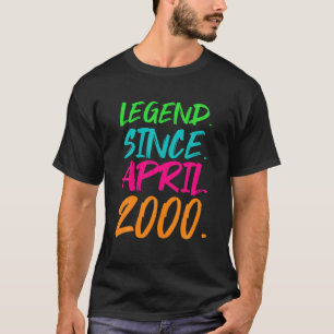 20. Geburtstagsgeschenke - Legend Seit April 2000 T-Shirt