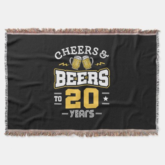 20. Geburtstagsjubiläum und Bier Geburtstag Decke (Vorderseite)